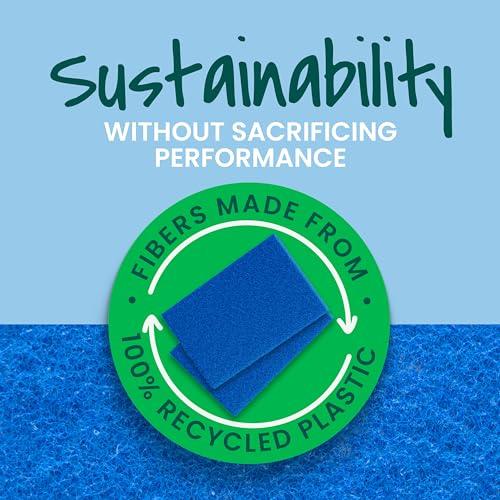 Scotch-Brite Zero Scratch Scouring Pad, Effective + Gentle Dish Scrubber for Household Cleaning, 20 Scrub Pads for Dishes, Nonstick Pots and Pans, Glass, Tubs, Showers, Reusable &  thumbnail 8