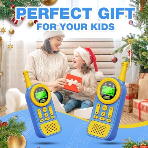 Ptnerbeh Walkie Talkies for Kids Toys: Toys for 3-12 Year Old Boys Girls - 22 Channels 2 Way Radio Toy with Backlit LCD Flashlight - 3 Miles Range for Outside/Camping/Hiking (2-Pac thumbnail 6