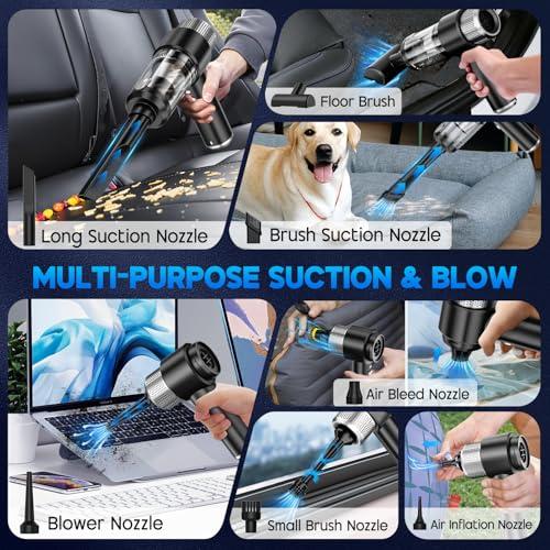 Miniatura de Aspiradora de Auto Portátil JONYJ 2 en 1 (Aspiradora y Soplador) 6