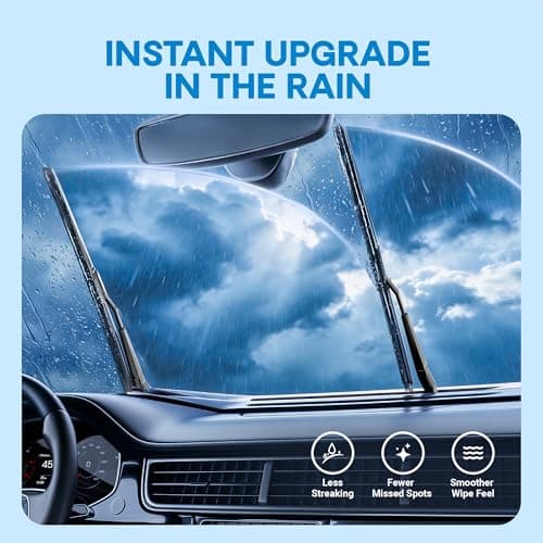 5 PLUS 26" and 20" Windshield Wiper Blades(Pack Of 2), All-Season Performance Automotive Replacement Windshield Wiper Blades for My Car thumbnail 3