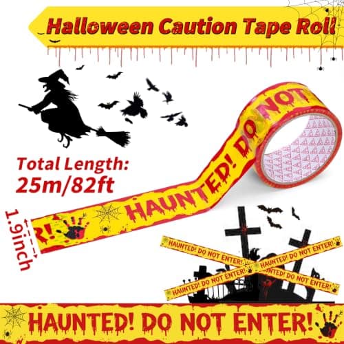 Miniatura de Cinta Adhesiva de Precaución para Halloween 2
