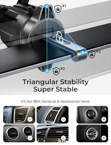 Soporte Magnético LISEN MagSafe para Auto - Ventilación y Tablero