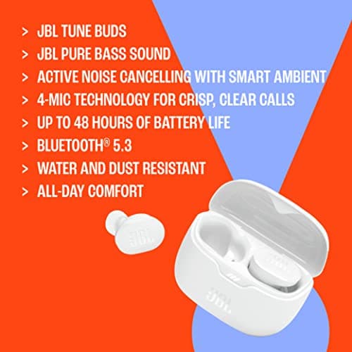 JBL Tune Buds - Noise Cancelling Earbuds - Black