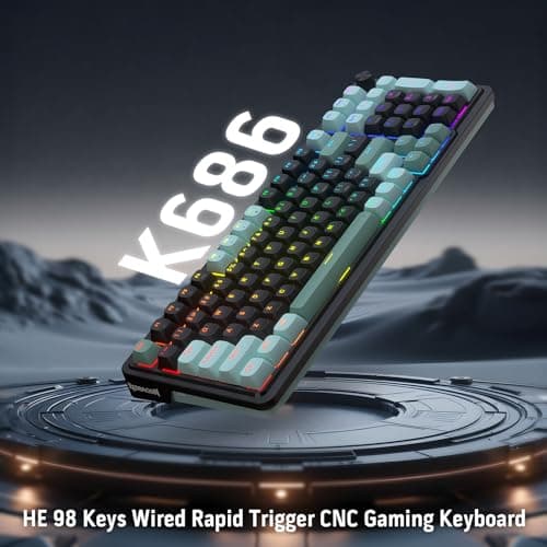 Teclado Gamer Redragon K686 HE Mecánico Cableado con Rapid Trigger