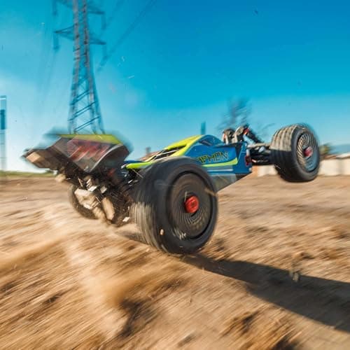 Buggy ARRMA Typhon 4X4 RTR 1/8 Cepillado Azul (Sin Batería/Cargador)