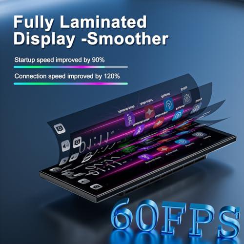[11" Fully Laminated 60fps Touchscreen] -Accfly Wireless car Play Screen for Apple carplay &Android Auto, OTA Updates -HD Front Dashcam & Backup Camera, Car Stereo Radio/GPS Naviga thumbnail 4