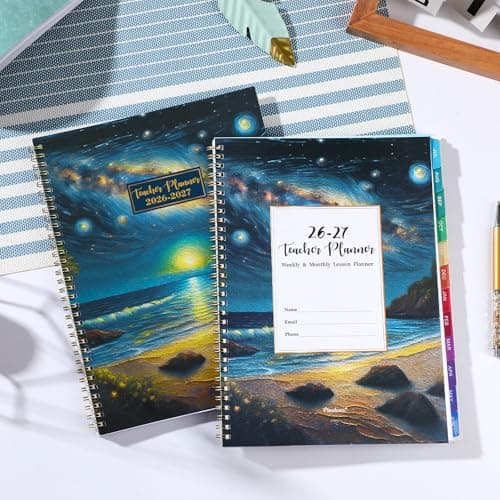 Teacher Planner 2026-2027 - Teacher Lesson Planner 2026-2027, 9" x 11", Jul.2026 - Jun.2027, Weekly & Monthly Lesson Plan Book for Teachers with Back pocket, Colorful Tabs thumbnail 8