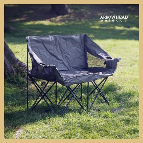 ARROWHEAD OUTDOOR Portable Folding Double Duo Camping Chair Loveseat thumbnail 6
