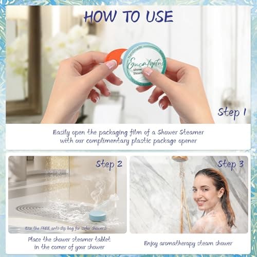HFHO Shower Steamers Aromatherapy 8 Pack Natural Essential Oils Home Spa thumbnail 5