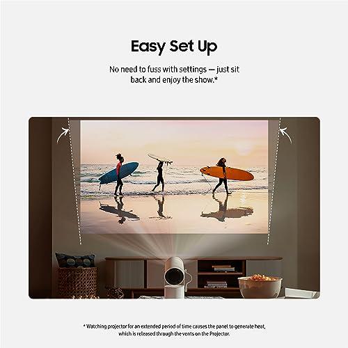 Samsung 30” - 100” The Freestyle 2nd Gen with Gaming Hub Smart Portable Projector, FHD, HDR, Big Screen Home Theater Experience, 360 Sound, SP-LFF3CLAXXZA, 2023 Model thumbnail 4