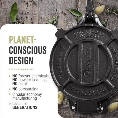 Prensa para Tortillas Victoria de Hierro Fundido, 6.5 Pulgadas