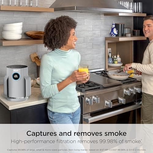 Shark Air Purifier for Home, NeverChange Compact Pro, for Bedroom, Nursery, Home Office, Dorm, HEPA-Exceeding Filter, Captures Pollutants, Pet Dander, Dust, Odor, Smoke, and More,  thumbnail 3