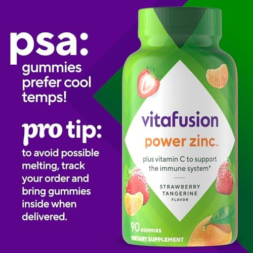 Miniatura de Vitafusion: Gomitas de Zinc y Vitamina C para Inmunidad (90 Unidades) 10