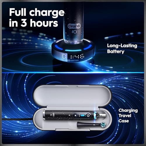 Miniatura de Cepillo Eléctrico Recargable Oral-B iO9 Genius, Pantalla, 7 Modos, Estuche, 4 Cabezales 5