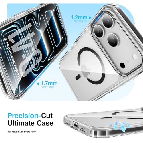Miniatura de Funda Magnética MagSafe SMARTDEVIL para iPhone 17 Pro Max, Antigolpes Transparente con 2 Micas y Antiamarilleo - Negro 8