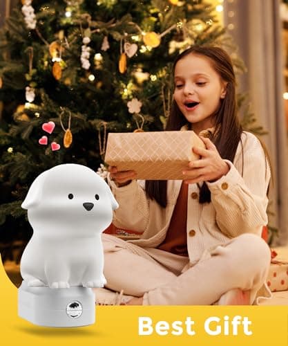 Luz Nocturna LED LOHAS Perrito 3D para Niños con Sensor