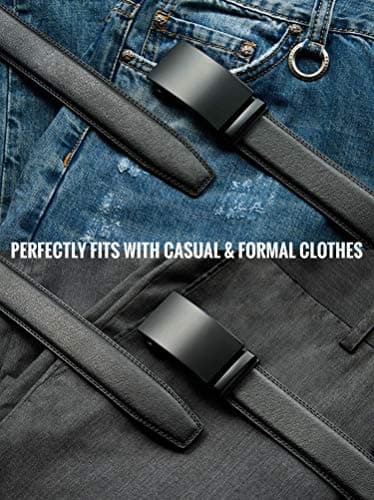 Miniatura de Cinturón de Piel CHAOREN para Hombre - Hebilla Automática (1 3/8") 6