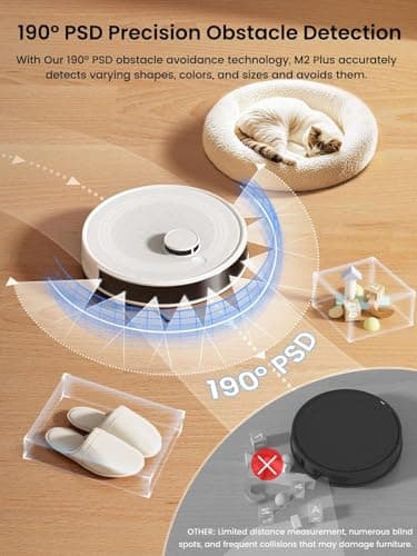 Lefant Robot Vacuum and Mop, 75-Day Self-Emptying, 6000Pa, LiDAR Navigation thumbnail 6
