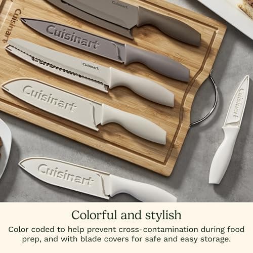 Miniatura de Set de 12 Cuchillos Cuisinart Advantage de Acero Inoxidable Antiadherente con Fundas y Mangos Ergonómicos 4