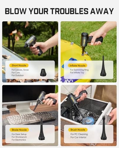 Miniatura de Fanttik B10 Pro: Soplador de Aire Eléctrico Inalámbrico (Gris) 5