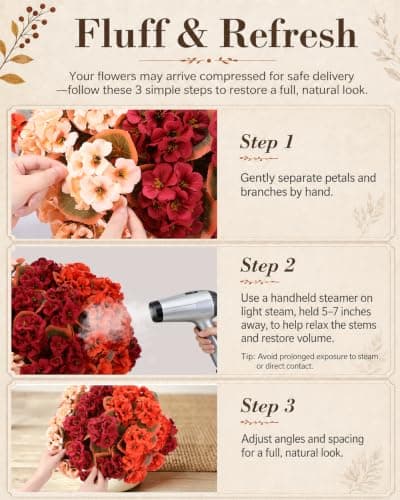 Miniatura de Geranios Falsos LAOWUJA de Otoño para Exterior (6 Manojos) 5