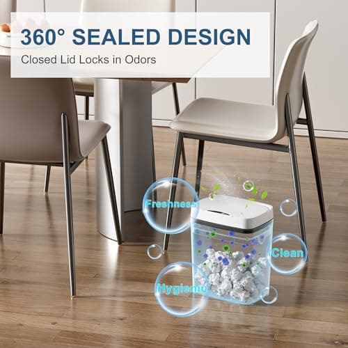 Vanpopubs 2 Pack 2.7 Gal Bathroom Trash Can with Lid, Automatic Trash Can Small Smart Garbage Can Touchless, Slim Motion Sensor Waterproof Plastic Trash Bins for Bedroom Office Kit thumbnail 6