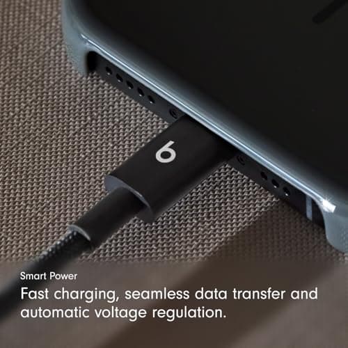 Miniatura de Cables USB-C a USB-C Beats Tejidos (Paquete de 2) - Carga Rápida, Duraderos y Antienredos (1.5 m) - Negro Bolt 6