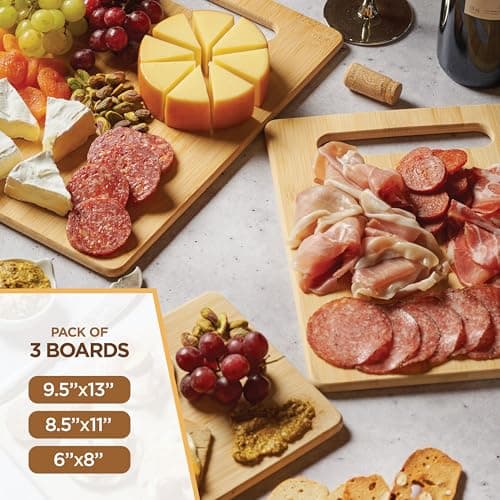 Miniatura de Tablas de Cortar de Bambú para Cocina [Set de 3] 5