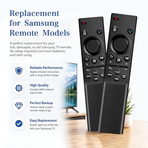 Paquete de 2 Controles Remotos Universales para TV Samsung, ¡Listos para Usar!