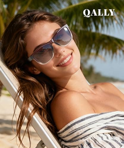 QALLY Sunglasses-women Polarized Sunglasses-womens: Trendy Sun Glasses polarized UV400 Protection Fashion Sunglasses thumbnail 7