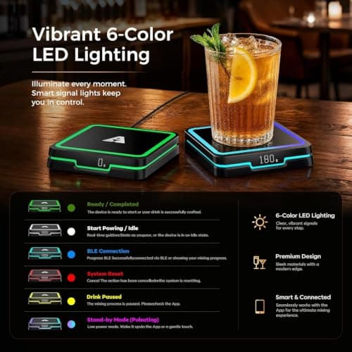 KAVAZ: Posavasos Inteligente para Cócteles con Guía LED y App