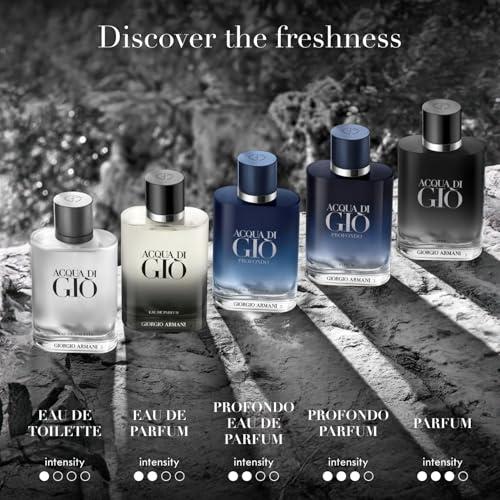 Armani Beauty – Acqua di Giò Profondo – Eau de Parfum – Men's Cologne Gift Set - Fresh & Aromatic – Travel Size & Full Size, 0.15 Fl Oz, 3.4 Fl Oz thumbnail 4
