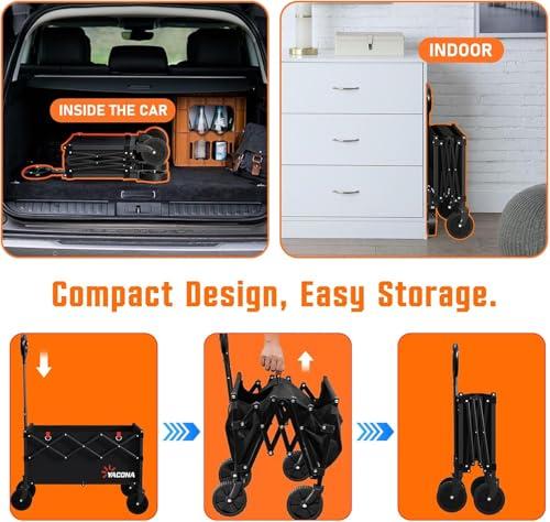 Carrito Utilitario Plegable Yozoia con Ruedas