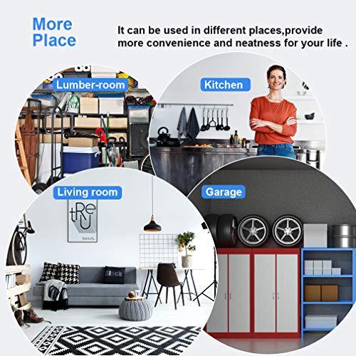 Estante de Alambre Cromado Uso Rudo Ajustable NSF para Cocina/Oficina (91x35x137 cm)