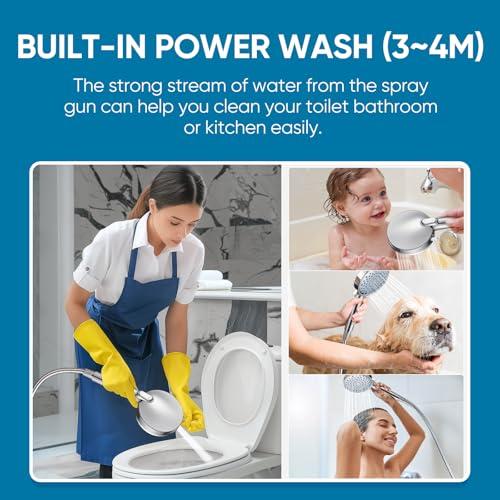 Miniatura de Regadera Filtrada Cobbe Alta Presión con Ducha de Mano, 7 Modos y Filtros para Agua Dura 6