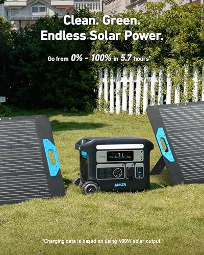 Anker SOLIX F2000 Portable Power Station, PowerHouse 767, 2400W Solar Generator, GaNPrime Battery Generators for Home Use, LiFePO4 Power Station for Outdoor Camping, and RVs (Solar thumbnail 6