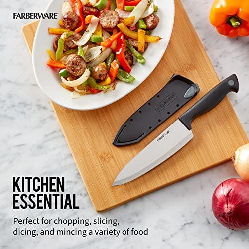 Cuchillo de Chef Farberware Edgekeeper de 6 Pulgadas con Funda Autoafilable