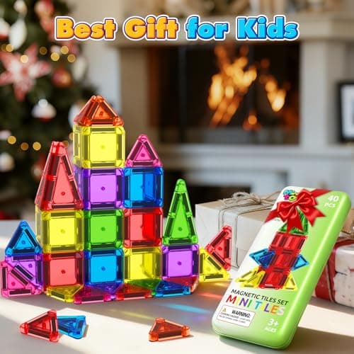 Set de 40 Mini Bloques Magnéticos para Niños