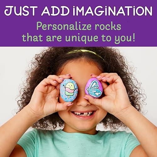 Miniatura de ¡Kit de Pintura de Rocas 'Brilla en la Oscuridad' para Niños! Crea y Decora 10 Piedras con Colores Vivos 3