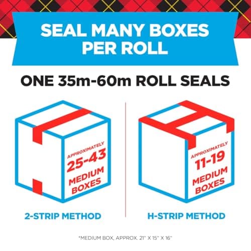 Scotch Heavy Duty Shipping Packing Tape, Clear, Shipping and Packaging Supplies, 1.88 in. x 54.6 yd., 6 Tape Rolls thumbnail 3