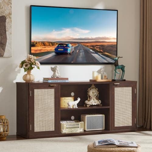 Mueble para TV de Ratán LEYAOYAO para Sala - Nogal