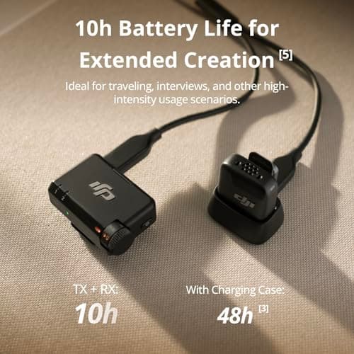 Micrófono DJI Mic Mini (1 TX + 1 RX), Ultraligero, Audio Detallado
