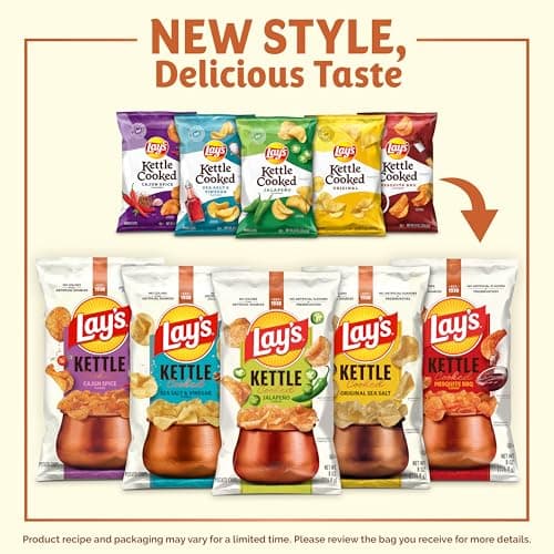 Miniatura de Lay's Kettle Cooked Papas Surtidas, 0.85 oz (Paquete de 40) 4