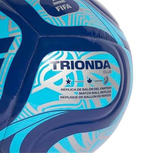 Miniatura de Balón de fútbol Adidas Unisex Copa del Mundo, Índigo Noche/Rosa/Plata, Talla 3 4