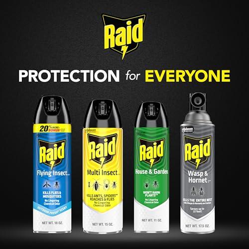 Raid Flying Insect Spray, Outdoor Fresh Scent, Kills Flies, Mosquitoes, and Other Flying Insects on Contact, for Indoor and Outdoor Use, 18oz thumbnail 9