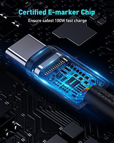 Baseus USB C Cable, 100W PD 5A QC 4.0 Fast Charging USBC to USBC Cable, Zinc Alloy Nylon Braided Type C Charger Cord for iPhone 16 15 Pro Plus Pro Max, MacBook, iPad Pro/Mini, Sams thumbnail 6