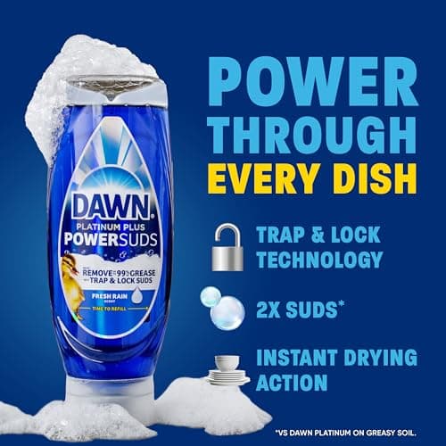 Miniatura de Jabón Líquido Dawn Platinum Plus PowerSuds, 17.4 oz. EZ-Squeeze 3