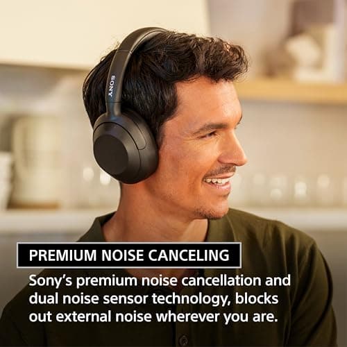 Sony ULT WEAR Over-Ear Noise Canceling Wireless Headphones, Black thumbnail 2
