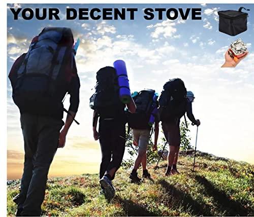 Camping Stove, Backpacking Stove, Foldable, Portable, Lightweight, Piezo Ignition, Single Burner Adjustable, Premium Mini Powerful and Stable Camp Stove for Hiking Picnic, 1+2+1+1p thumbnail 5