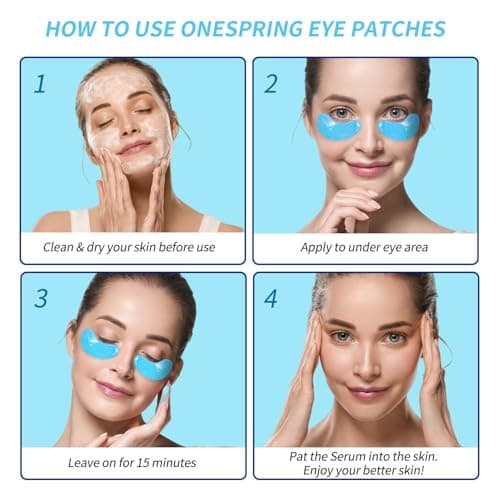 Onespring Eye Masks, Under Eye Patches for Puffiness, Retinol Collagen Eye Gel Pads, Reduce Wrinkles, Eye Bags & Dark circles - Face Mask Skincare, Anti Aging & Moisturizer, 24 Pai thumbnail 6